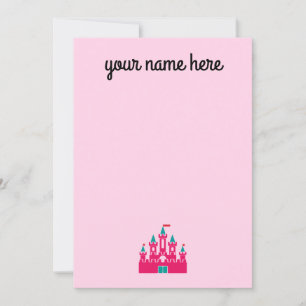 Filles Castle personnalisé Cartes pour notes de pa