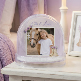 Filles Cheval Floral Violet