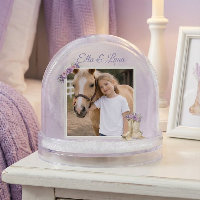 Filles Cheval Floral Violet (Créateur téléchargé)