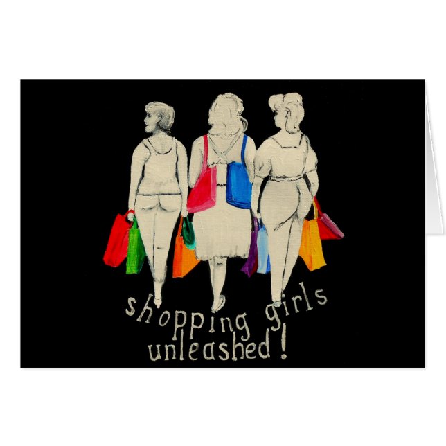 Filles d'achats lâchées (Devant horizontal)