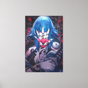 filles d'anime Toile Premium enroulée (Brillant)