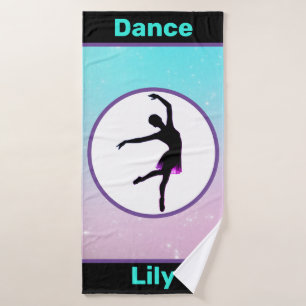Filles Danse Pastel Serviette personnalisée