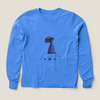 Filles de chemise bleue poupée conçue