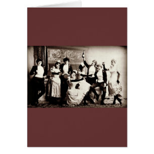 Filles de fête Imprimer Vintage