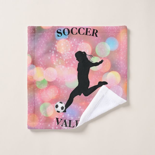 Filles de football (Gant de toilette)