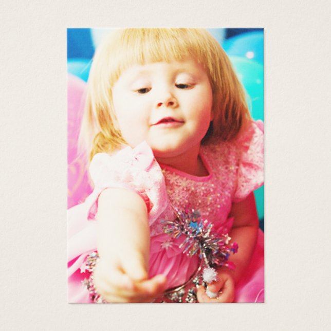Filles d'un an Cartes photos d'anniversaire (Devant)