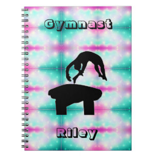 Filles Gymnaste Vault Gymnastique Carnet personnal
