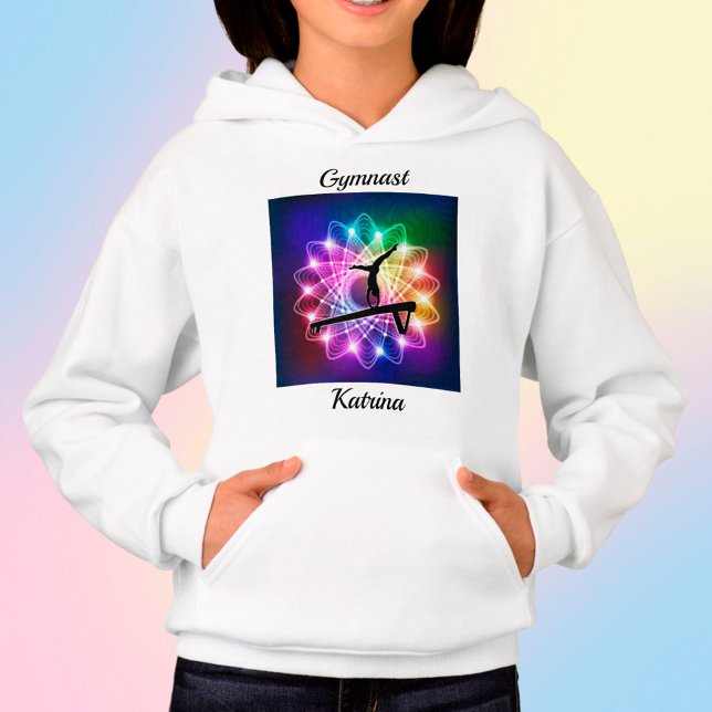 Filles Gymnastique Balance Sweat - shirt à capuche (Créateur téléchargé)