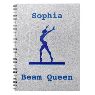 Filles Gymnastique Beam Queen Spiral Carnet photo