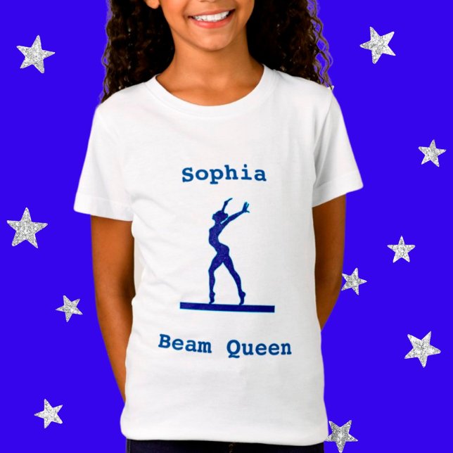Filles Gymnastique Beam Queen T-Shirt (Créateur téléchargé)