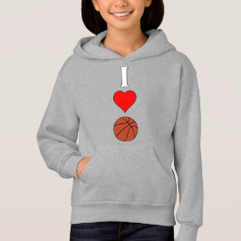 Filles I Love / Coeur Basketball Joueur Sports