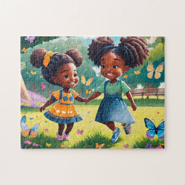 Filles Jouer 4 Puzzle audacieux et magnifique (Horizontal)