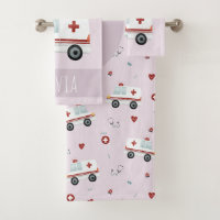 Filles mignonne rose Parade Ambulance Motif Enfant