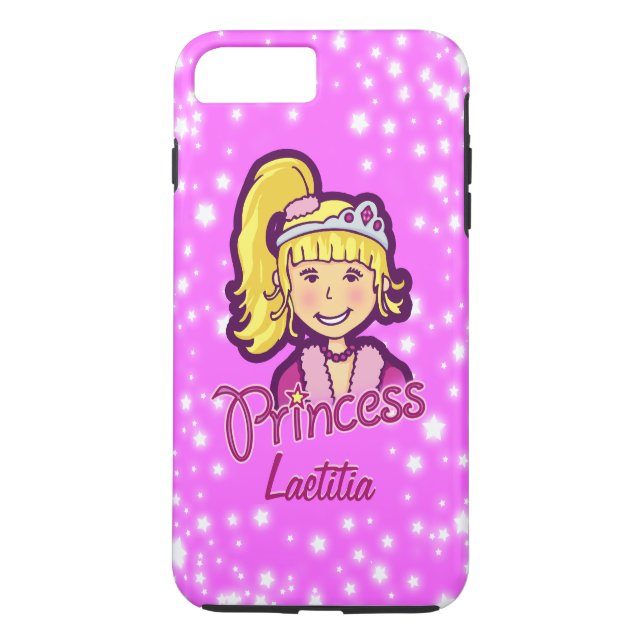 Filles nommées princesse star lilas rose coque iph (Dos)