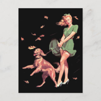Filles Pin up d'Art de Carte Postale Impression Ré