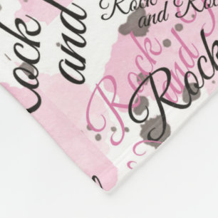 Filles roche et rouleau polaire couverture