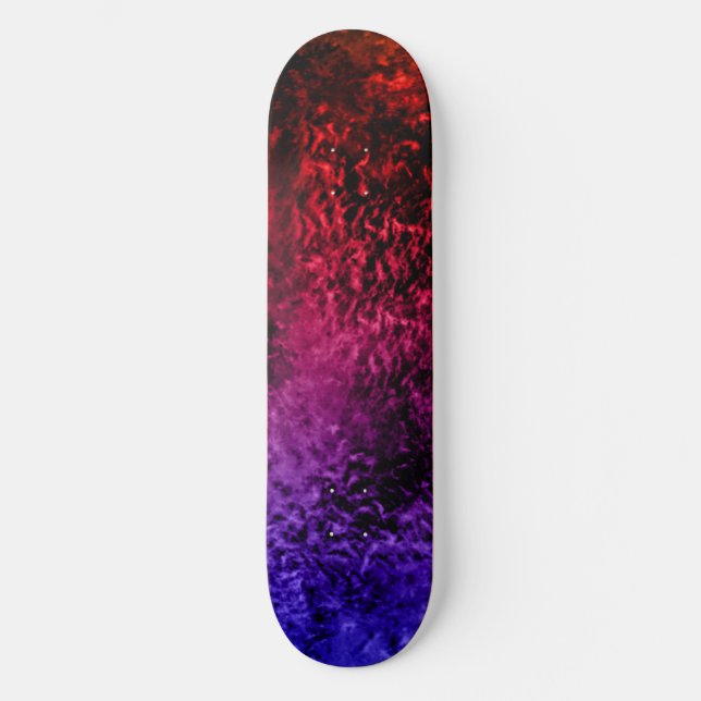 Filles rose, bleu, violet Couleur 8½" Skateboard (Recto)