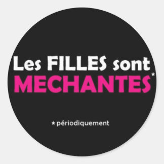 Filles Runder Aufkleber