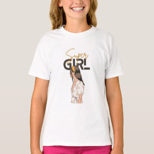 filles spéciales super filles design t-shirt