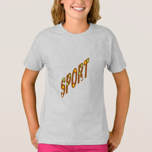 Filles T-shirt frêne SPORT BONBONS EN CHOCOLAT