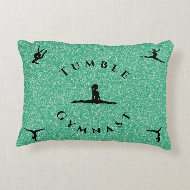 Filles Tumble Gymnaste Coussin de gymnastique (Dos)