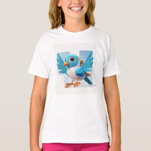 Filles Vêtements Modèle Oiseaux Filles T-shirt enf