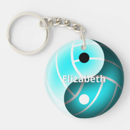filles yin et yang volleyball turquoise