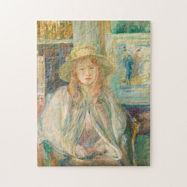Fillette au Chapeau de Paille | Berthe Morisot (Vertikal)
