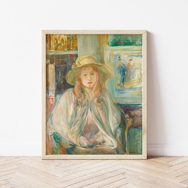 Fillette au Chapeau de Paille | Berthe Morisot Poster (Von Creator hochgeladen)