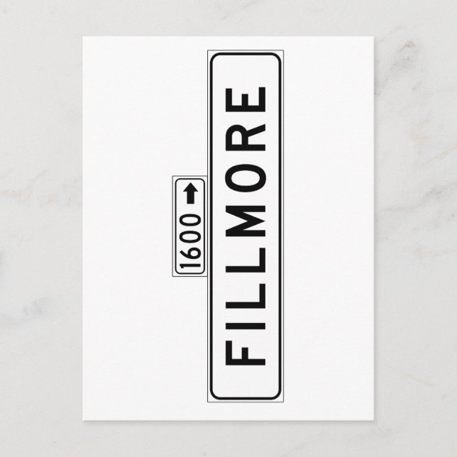 Fillmore St., San Francisco Street Sign Postkarte (Vorderseite)