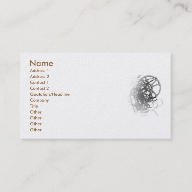 Film #1 Carte de visite (Devant)