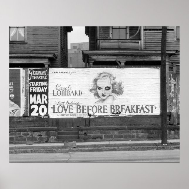 Film Billboard, 1936. Vintages Foto Poster (Vorne)