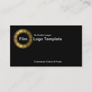 Film Carte de visite Design Metallic Gold Film Str