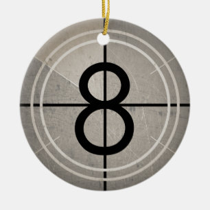 Film Countdown Schmuck Keramikornament