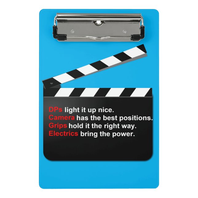 Film Crew CLAP für den Direktor ist er BOSS Mini Klemmbrett (Vorderseite)