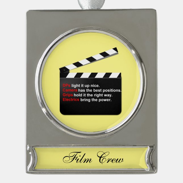Film Crew Filmregisseur in Ihrem Ornament (Vorderseite)