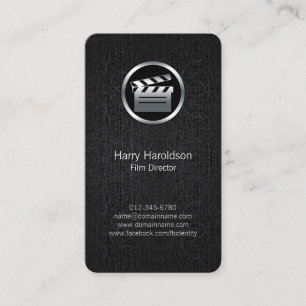 Film Director Clapperboard BlackGrunge BusinessCar Visitenkarte