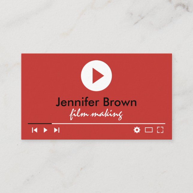 Film Editor Jugend Videodirektor Produktion Visitenkarte (Vorderseite)