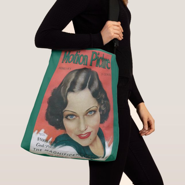 Film Februar 1931 Gloria Swanson Cover Tragetaschen Mit Langen Trägern (Von Nahem)