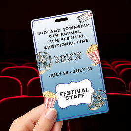 FILM FESTIVAL Stylish individueller personalisiert Ausweis