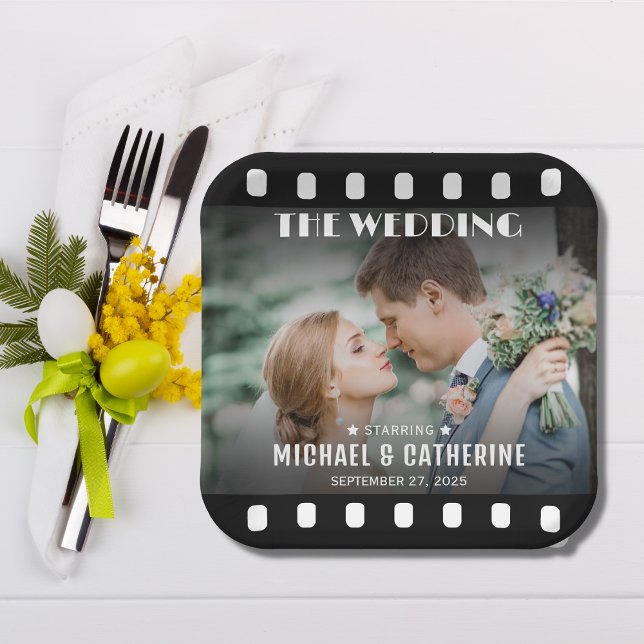 Film-Filmrolle Hochzeit einzigartig Pappteller (Von Creator hochgeladen)
