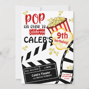 Film-Geburtstag, Film-Nacht Einladung