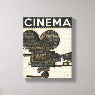 Film-Kamera-Spule Leinwanddruck