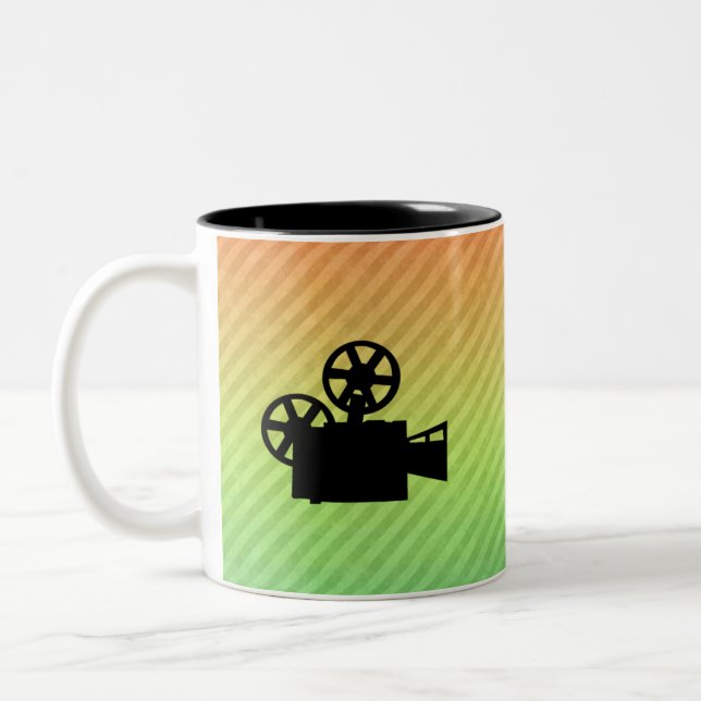 Film-Kamera Zweifarbige Tasse (Links)