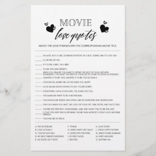 Film-Liebeszitate-Duschspiel-Flyer Flyer