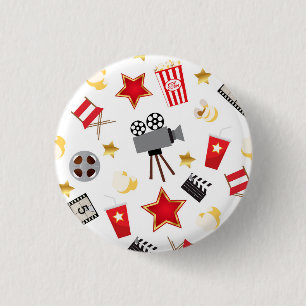 Film-Liebhaber-Muster Button