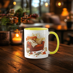 Film-Marathon-Tasse – Popcorn- und gemütliche-Vibe Tasse