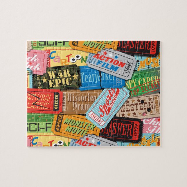Film-Nachtc$multi-karte Puzzlespiel (Horizontal)