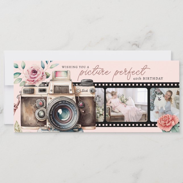 Film Negative Geburtstagskarte (Vorderseite)