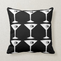 Film Noir ein anderes Martini-Wurfs-Kissen
